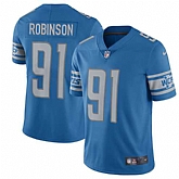 Nike Detroit Lions #91 A'Shawn Robinson Blue Team Color NFL Vapor Untouchable Limited Jersey,baseball caps,new era cap wholesale,wholesale hats